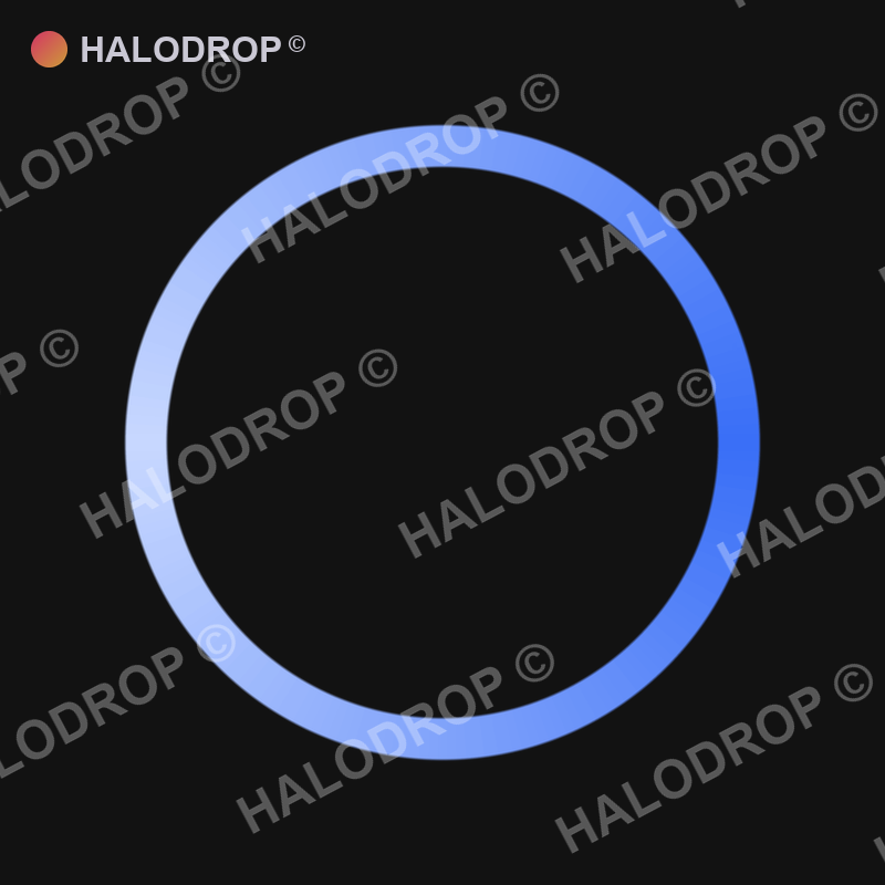 Cobalt Drip Loop — Thin preview