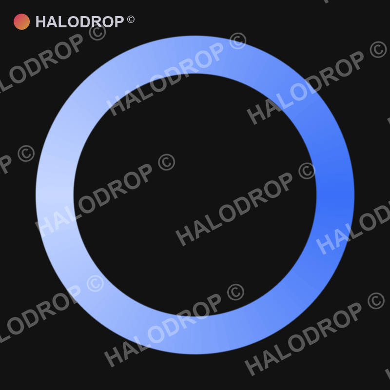 Cobalt Drip Loop — Bold preview