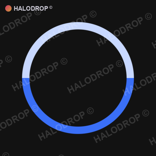 Cobalt Drip Split — Thin