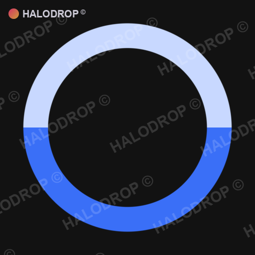 Cobalt Drip Split — Bold