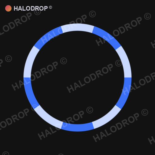Cobalt Drip Segment — Thin