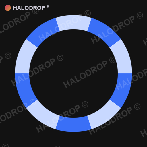 Cobalt Drip Segment — Bold