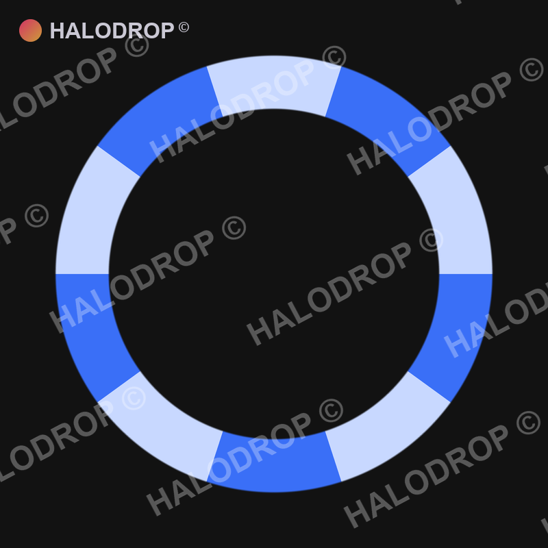 Cobalt Drip Segment — Bold preview