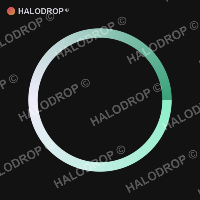 Mint Glass Loop — Thin preview
