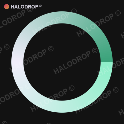 Mint Glass Loop — Bold