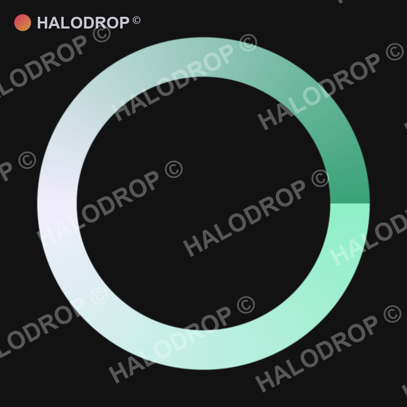 Mint Glass Loop — Bold preview