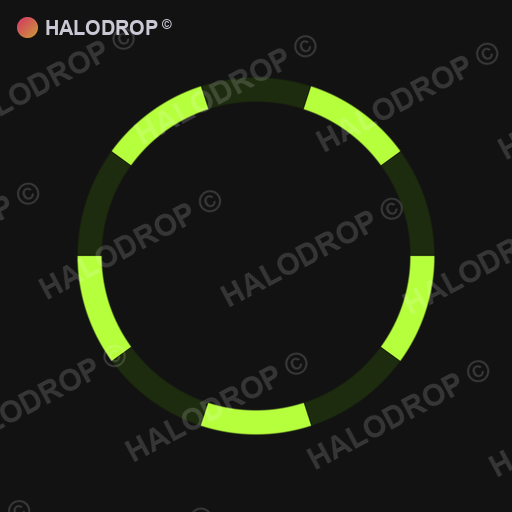 Toxic Lime Segment — Thin