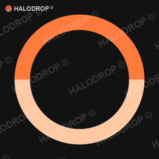 Peach Static Split — Bold