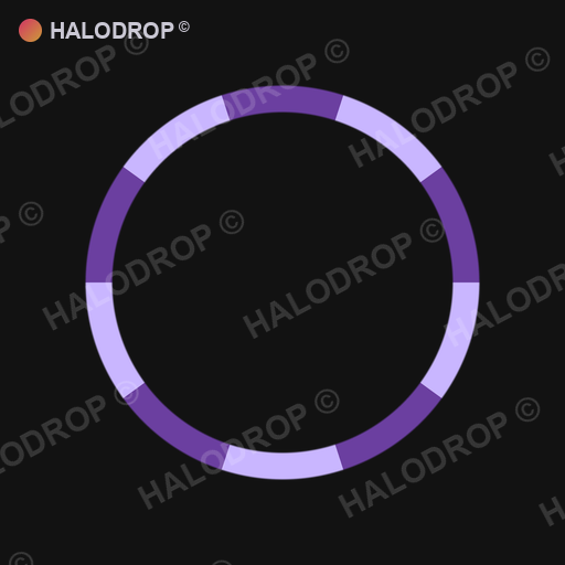 Lilac Drip Segment — Thin